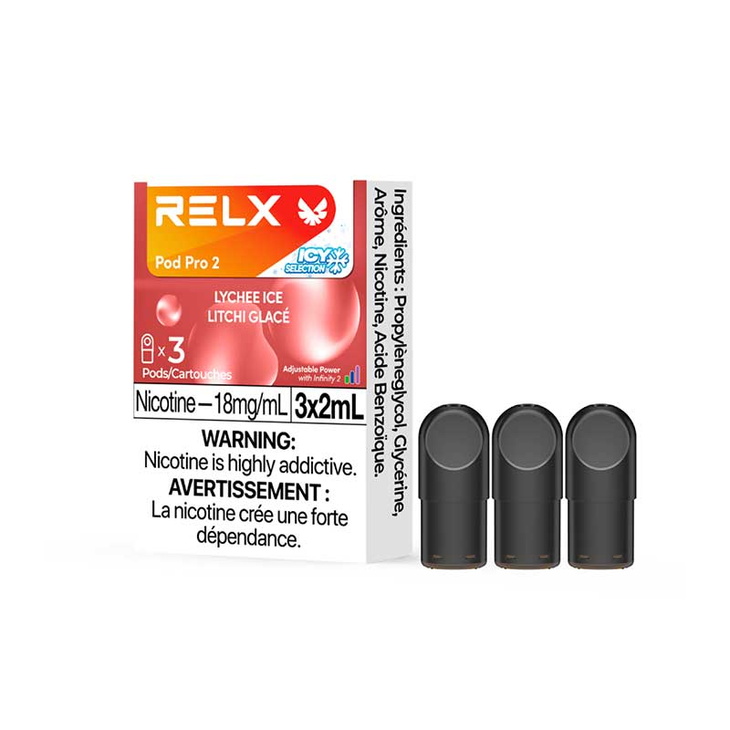 RELX Pod Pro 2 - Lychee Ice (3 Pack) - Bay Vape Canada