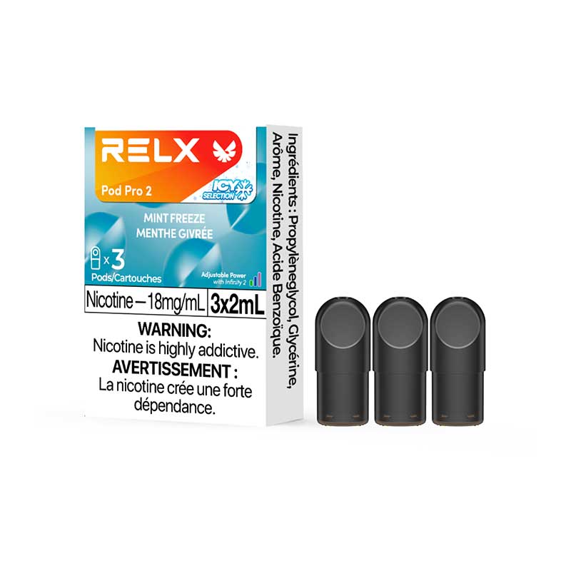 RELX Pod Pro 2 - Mint Freeze (3 Pack) - Bay Vape Canada