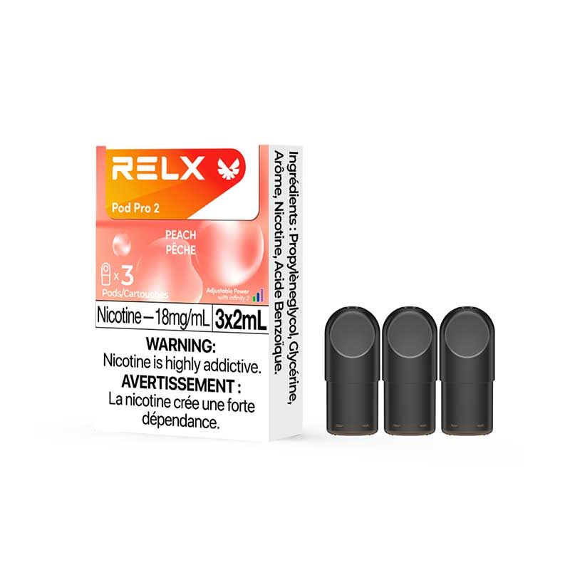 RELX Pod Pro 2 - Peach (3 Pack) - Bay Vape Canada