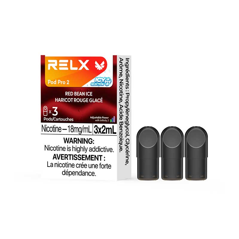 RELX Pod Pro 2 - Red Bean Ice (3 Pack) (ON) - Bay Vape