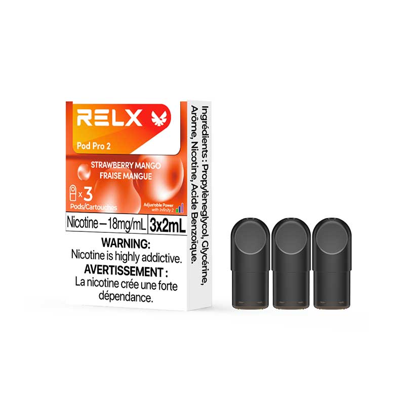 RELX Pod Pro 2 - Strawberry Mango (3 Pack)