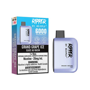Ripper par RUFPUF 6000 Jetable - Glace Grand Raisin