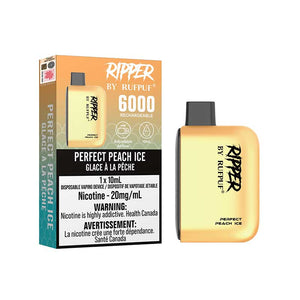 Ripper by RUFPUF 6000 Disposable - Perfect Peach Ice