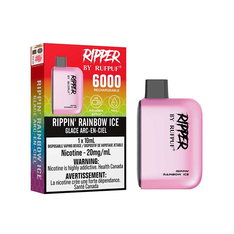 Ripper by RUFPUF 6000 Disposable - Rippin' Rainbow Ice