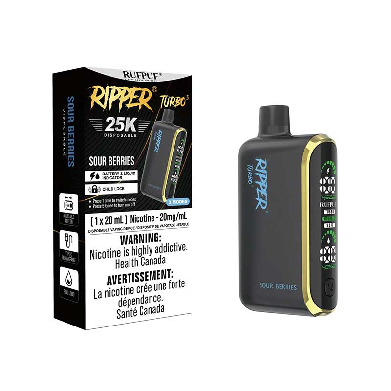 Ripper Turbo 3 25K Disposable - Sr Berries