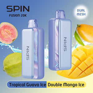 Spin Fusion 20K Disposable - Tropical Guava Ice and Double Mango Ice