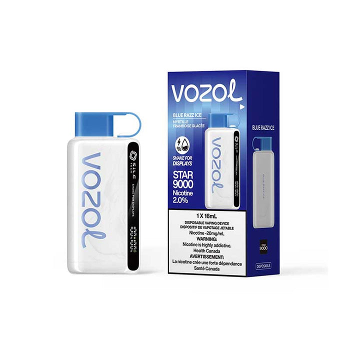 VOZOL Star 9000 Disposable - Blue Razz Ice