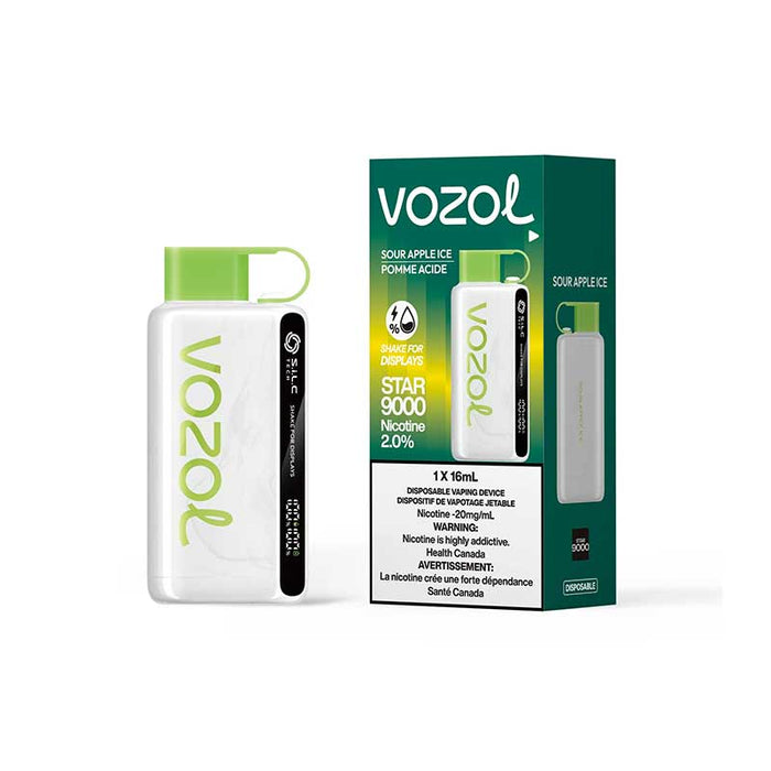 VOZOL Star 9000 Disposable - Sour Apple Ice
