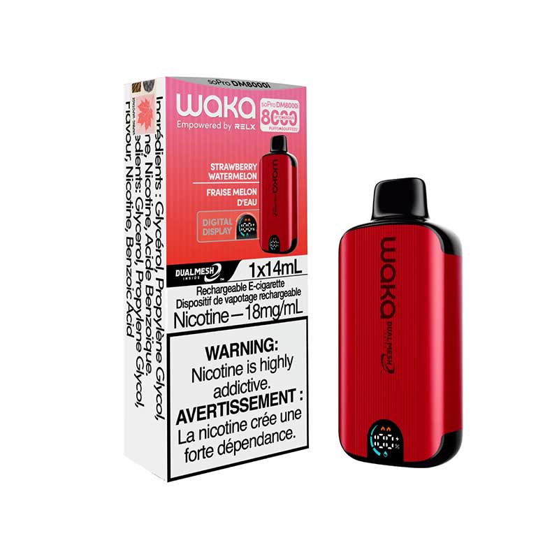 WAKA SoPro DM8000i Disposable - Strawberry Watermelon - Bay Vape Canada