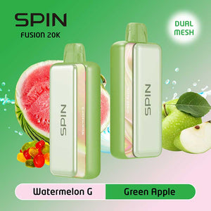 Spin Fusion 20K Disposable - Watermelon G and Green Apple