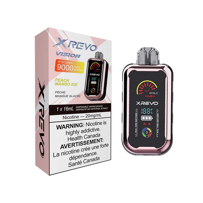Xrevo Vison Disposable - Peach Mango Ice - Bay Vape Canada