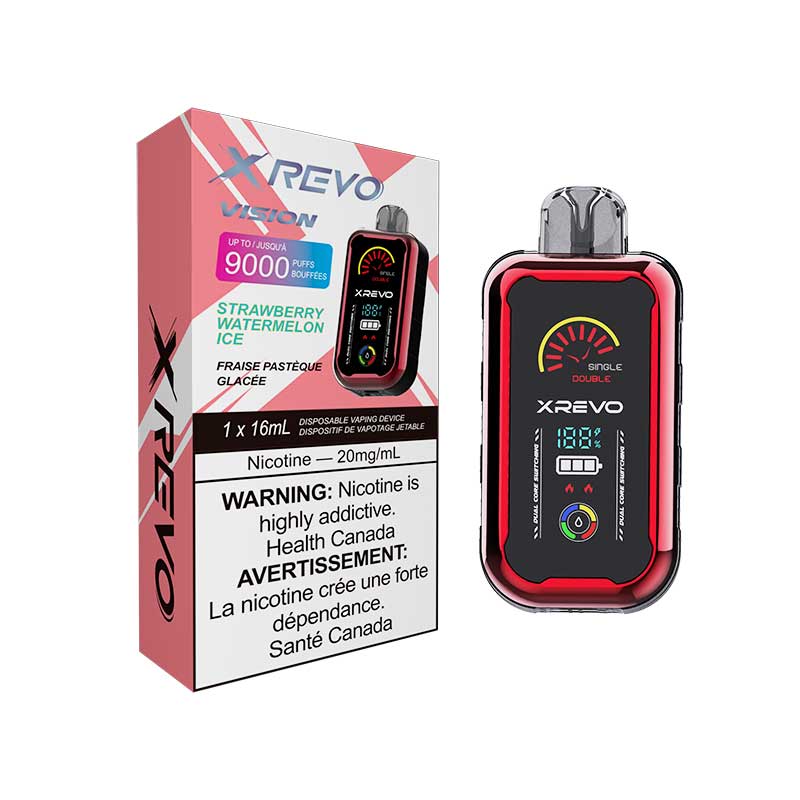 Xrevo Vison Disposable - Strawberry Watermelon Ice - Bay Vape Canada