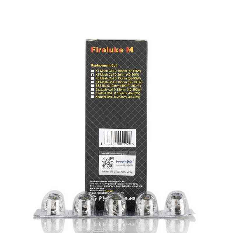FreeMax FireLuke Mesh Replacement Coils (5 Pack) - Bay Vape Canada