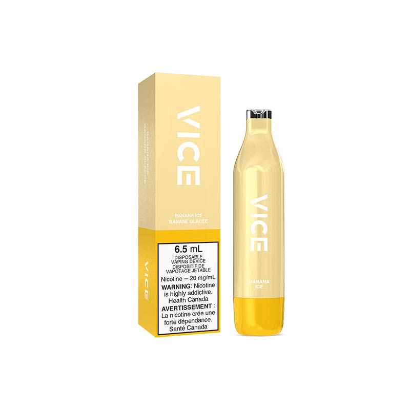 VICE 2500 Puffs Disposable - Banana Ice - Bay Vape Canada
