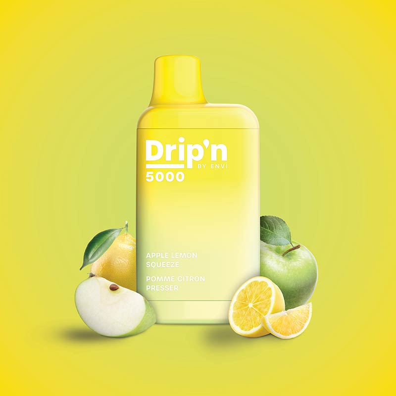 Drip'n by Envi 5000 Puffs Disposable - Apple Lemon Squeeze - Bay Vape Canada