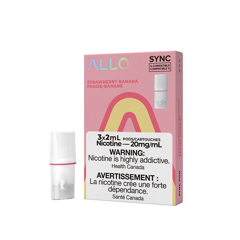 ALLO Sync Pod Pack - Strawberry Banana - Bay Vape Canada