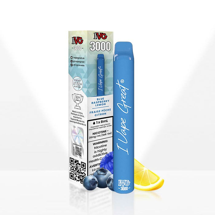 IVG 3000 Puffs Disposable Vape - Blue Raspberry Lemon