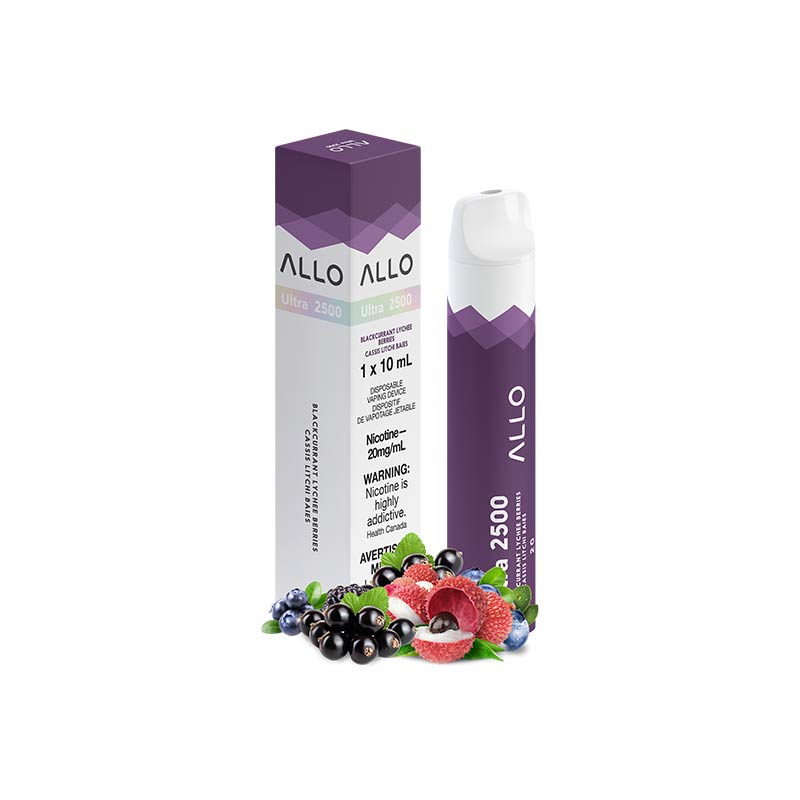 ALLO Ultra 2500 Disposable Vape - Blackcurrant Lychee Berries - Bay Vape Canada