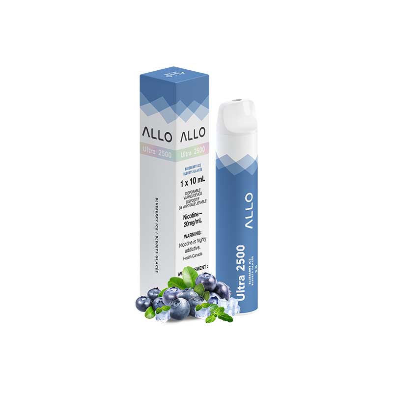 ALLO Ultra 2500 Disposable Vape - Blueberry Ice - Bay Vape Canada