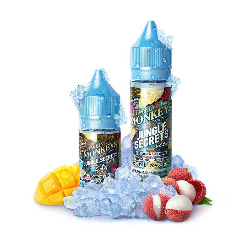 Jungle Secret Iced by Twelve Monkeys Ice Age Nic Salt Juice - Bay Vape Canada