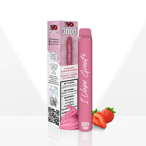 IVG 3000 Puffs Disposable Vape - Creamy Strawberry - Bay Vape