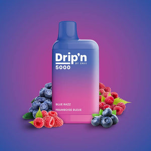 Drip'n by Envi 5000 Puffs Jetable - Bleu Razz