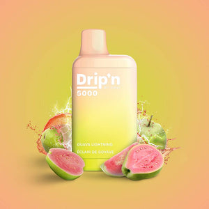 Drip'n by Envi 5000 Puffs Disposable - Guava Lightning