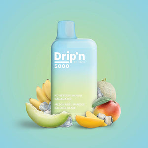 Drip'n by Envi 5000 Puffs jetables - Glace au miel, mangue et banane
