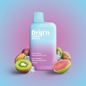 Drip'n by Envi 5000 Puffs Disposable - Kiwi Guava Passionfruit