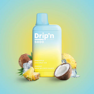 Drip'n by Envi 5000 Puffs jetables - Glace à l'ananas et à la noix de coco