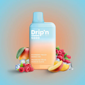 Drip'n by Envi 5000 Puffs Disposable - Raspberry Peach Mango Ice