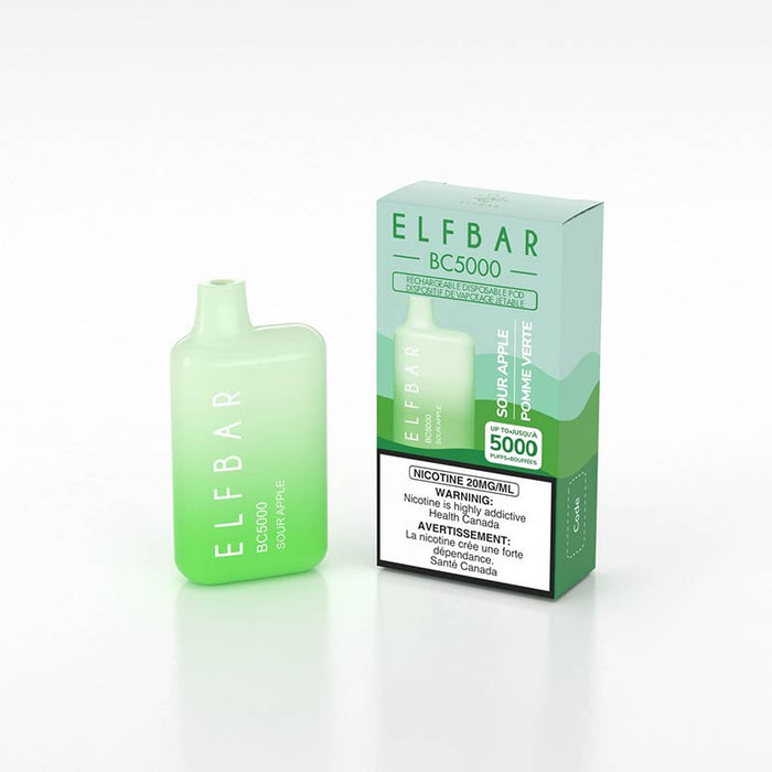 ELF Bar 5000 Puffs Disposable Vape - Sour Apple