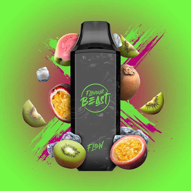Flavour Beast Flow Disposable - Kewl Kiwi Passionfruit Iced - Bay Vape Canada