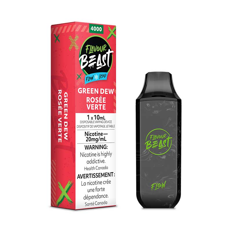 Flavour Beast Flow Disposable - Green Dew Iced - Bay Vape