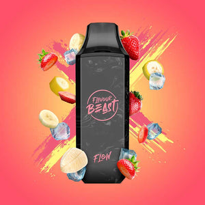 Flavour Beast Flow Disposable - STR8 Up Strawberry Banana Iced - Bay Vape