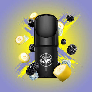 Flavour Beast Pod Pack - Blazin' Banana Blackberry Iced - Bay Vape