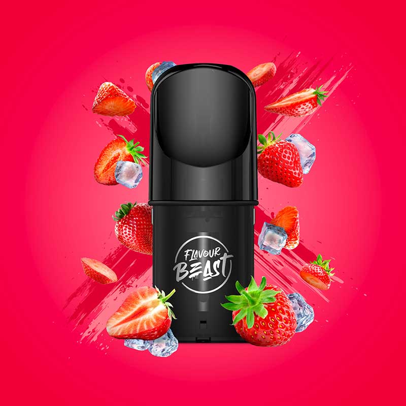 Flavour Beast Pod Pack - Sic Strawberry Iced - Bay Vape Canada