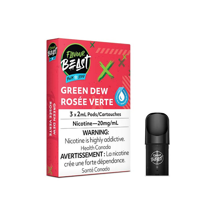 Pack de dosettes Flavour Beast - Green Dew Iced