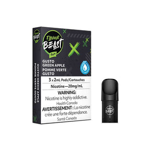 Flavour Beast Pod Pack - Gusto Green Apple - Bay Vape