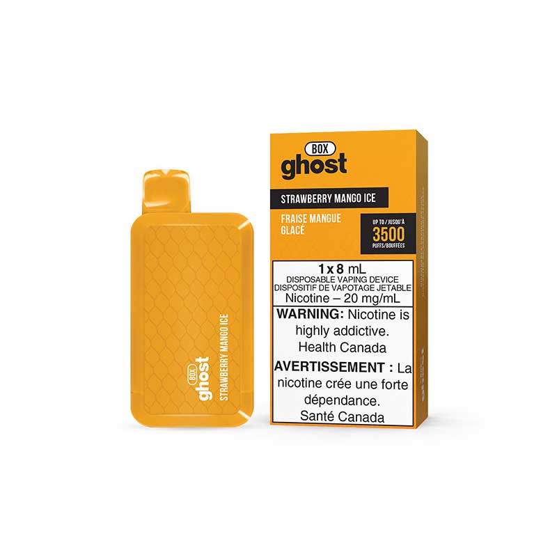 GHOST BOX 3500 Puffs Disposable Vape - Strawberry Mango Ice - Bay Vape Canada