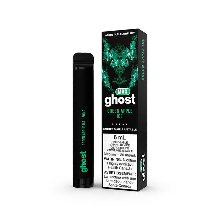 GHOST MAX Disposable Vape Device - Green Apple Ice