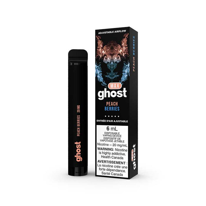 GHOST MAX Disposable Vape Device - Peach Berries
