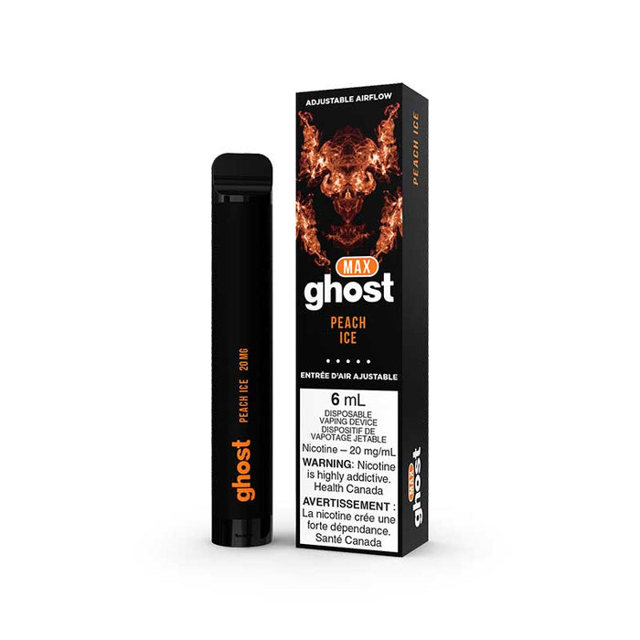 GHOST MAX Disposable Vape Device - Peach Ice