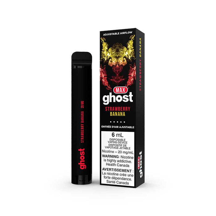 GHOST MAX Disposable Vape Device - Strawberry Banana