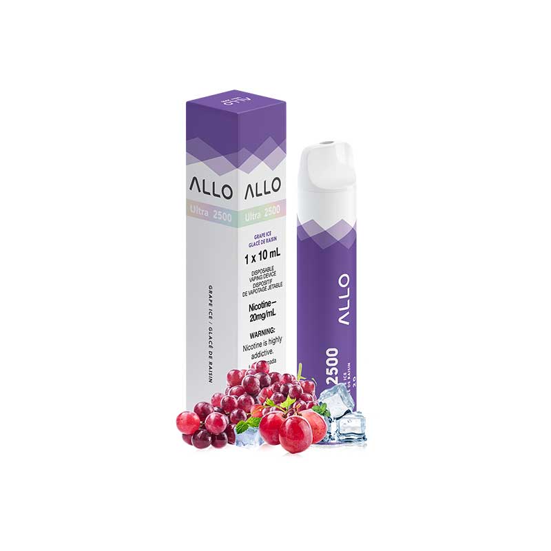 ALLO Ultra 2500 Disposable Vape - Grape Ice - Bay Vape Canada