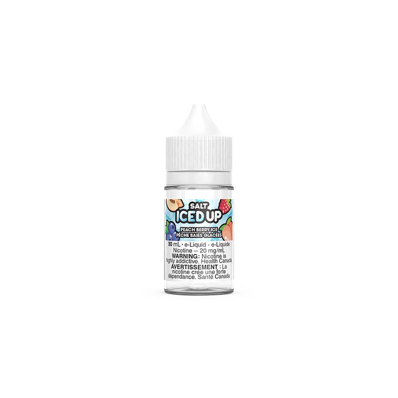 Peach Berry Ice by Iced Up Salt Juice - Bay Vape Canada