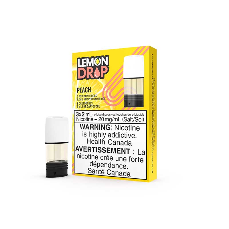 STLTH Premium Pod Pack - Lemon Drop Peach (3 Pack) - Bay Vape Canada
