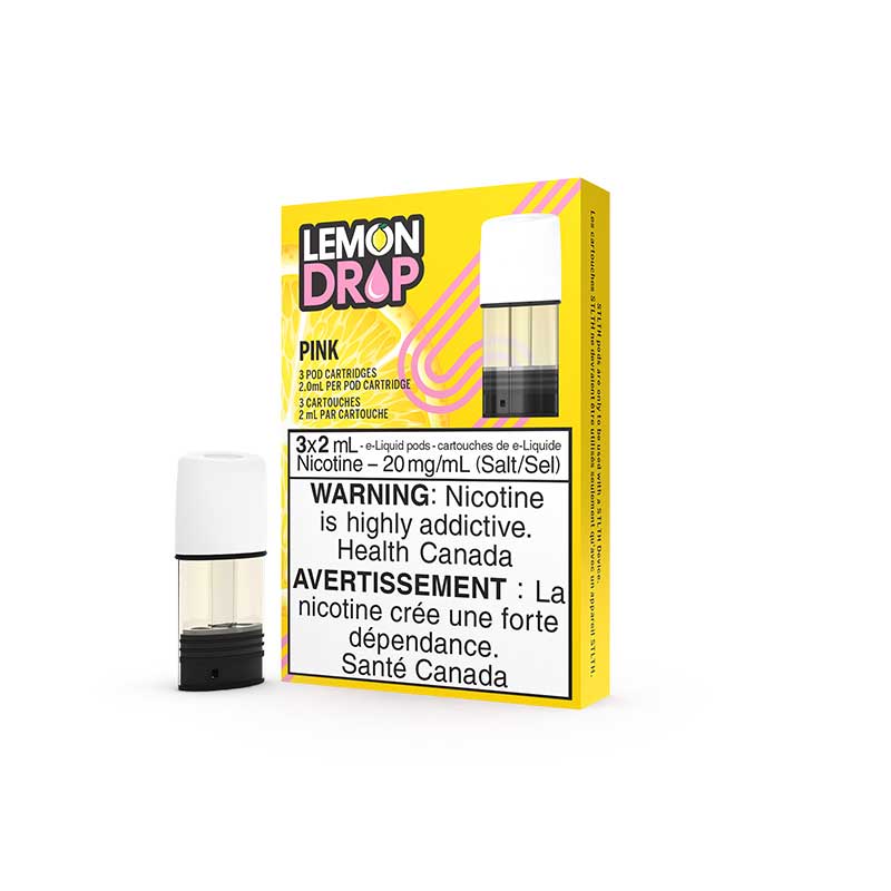 STLTH Premium Pod Pack - Lemon Drop Pink (3 Pack) - Bay Vape Canada