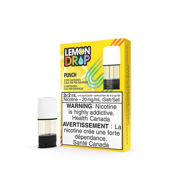 STLTH Premium Pod Pack - Lemon Drop Punch (3 Pack) - Bay Vape Canada