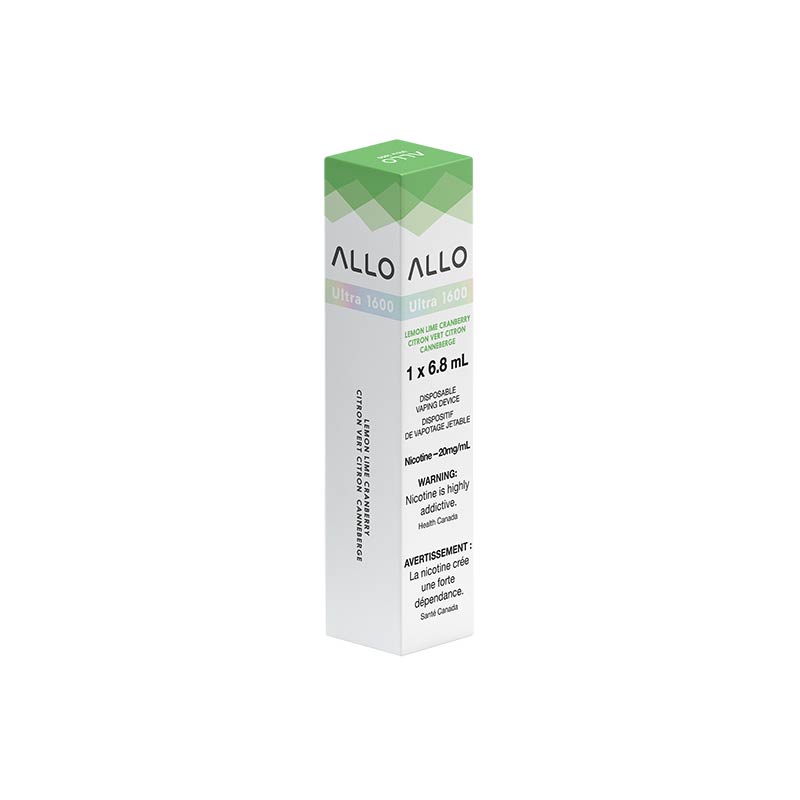 ALLO Ultra 1600 Disposable Vape - Lemon Lime Cranberry - Bay Vape